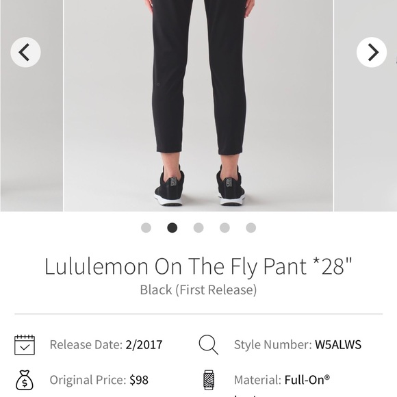 Lululemon on the fly 28’. Excellent condition. Luxtreme stretch, 8 - Picture 4 of 10